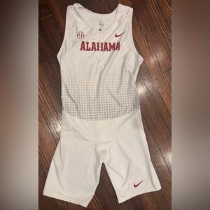 RARE University Of Alabama Track Field SEC Nike Singlet Sz Xl White Logo